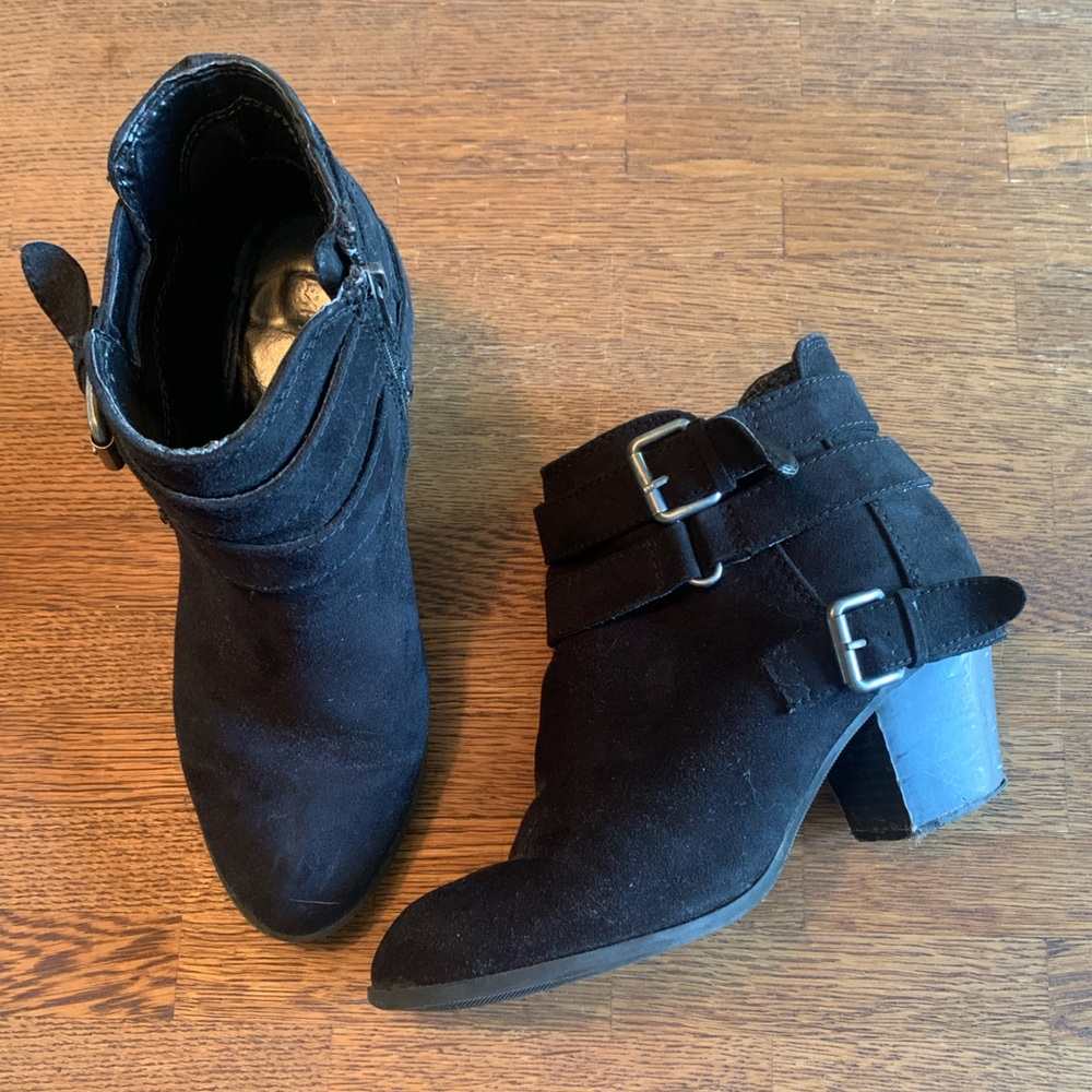 Express Black Ankle Booties